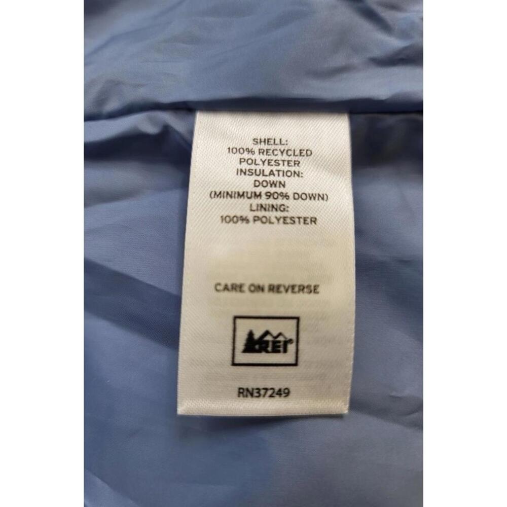 REI Woman’s Therum Down Vest Large Full Zip Blue Puffer Quilted NWT List Was $99 - Picture 6 of 9